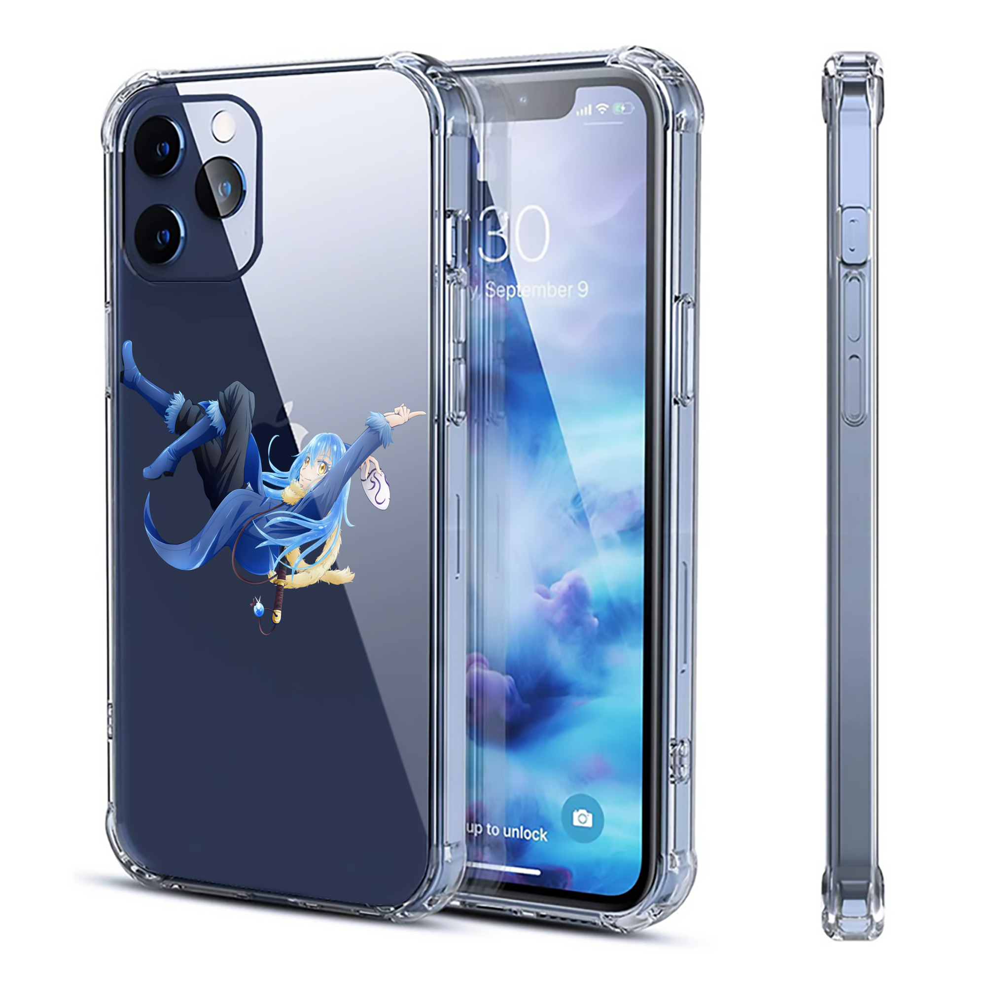 （画像用） 転スラ Regarding Reincarnated to Slime 【iPhone 12シリーズ対応】透明スマホケース（クリアソフトケース）